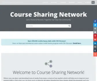 Coursesharing.net(Course Sharing Network) Screenshot