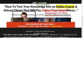 Coursetoclients.com(Create & Sell Online Courses) Screenshot