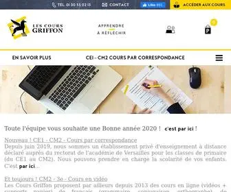 Coursgriffon.fr(Soutien Scolaire en Ligne) Screenshot