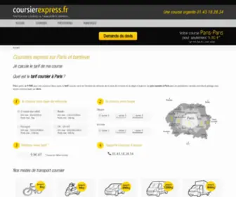 Coursierexpress.fr(Coursier Express Paris et banlieue) Screenshot