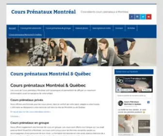 Coursprenatauxmontreal.ca(Déroulement) Screenshot