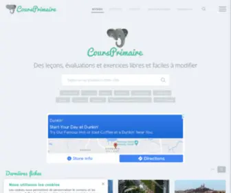 Coursprimaire.fr(Des) Screenshot