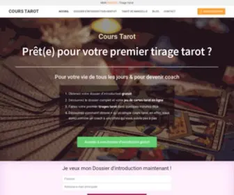 Courstarot.com(Cours tarot) Screenshot