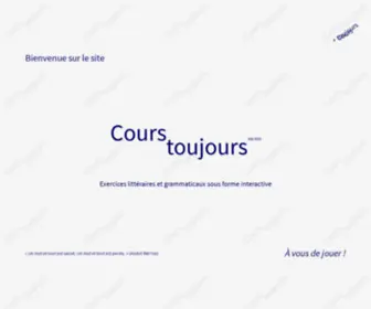 Courstoujours.be(Cours toujours) Screenshot