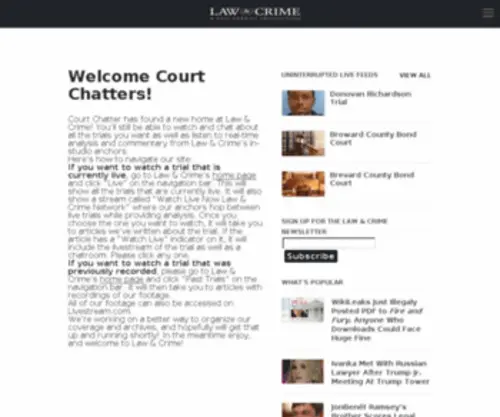 Courtchatter.com(Court Chatter) Screenshot