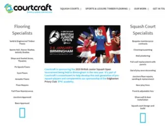 Courtcraft.co.uk(Squash Courts) Screenshot