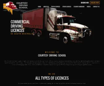 Courtesydrivingschool.com.au(Truck Driver training Adelaide) Screenshot