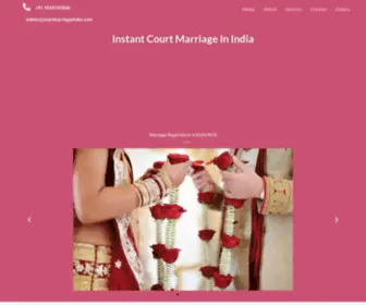 Courtmarriageindia.com(Court Marriage in Delhi/Ncr & Marriage Registration) Screenshot