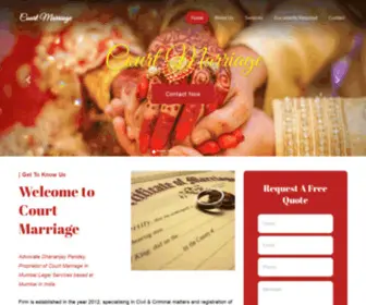 Courtmarriageinmumbai.com(Court Marriage) Screenshot