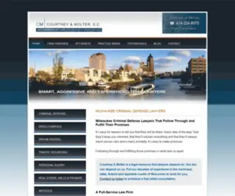 Courtneyandmoltercriminaldefense.com(Milwaukee Criminal Defense Lawyers) Screenshot