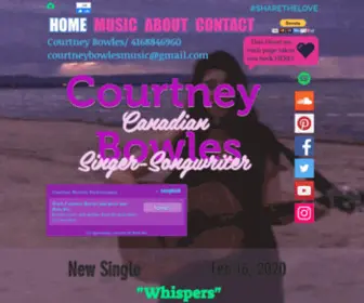 Courtneybowles.ca(Courtney Bowles Music) Screenshot