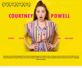 Courtneypowell.net(Courtney Powell Actor Singer Dancer Musician) Screenshot