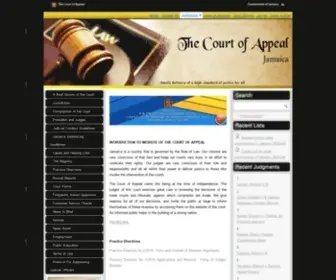 Courtofappeal.gov.jm(The Court of Appeal) Screenshot