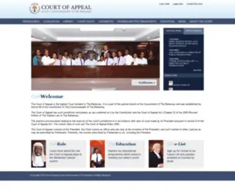 Courtofappeal.org.bs(Court of Appeal of the Commonwealth of The Bahamas) Screenshot