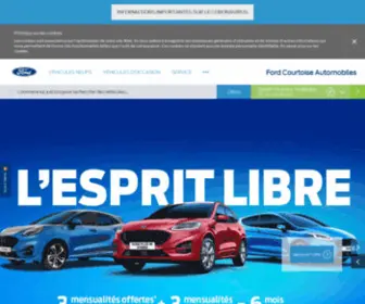 Courtoise-Auto.com(Voitures neuves et occasion Ford) Screenshot