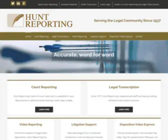 Courtreport.com(Hunt Reporting) Screenshot