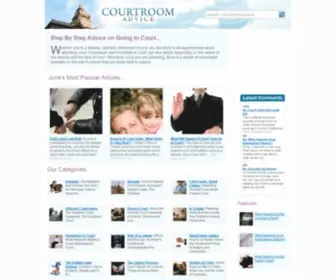 Courtroomadvice.co.uk(Comprehensive Guidance on Appearing in Court) Screenshot