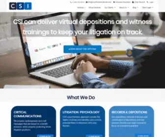 Courtroomsciences.com(CSI Science for Litigation) Screenshot