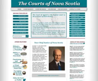 Courts.ns.ca(The Courts of Nova Scotia) Screenshot