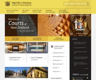 Courtsofnz.govt.nz(Courts of New Zealand) Screenshot