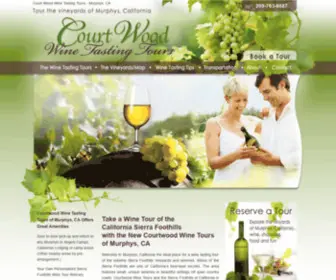 Courtwoodwinetours.com(Wine Tours Murphys CA) Screenshot