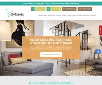 Courtyardsgainesville.com(Apartments Near UF) Screenshot