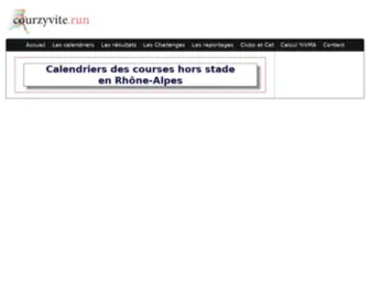 Courzyvite.fr(Calendriers 2014 et résultats des courses sur route) Screenshot