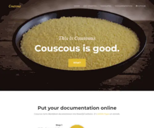 CousCous.io(GANDI is a domain name registrar and cloud hosting company) Screenshot