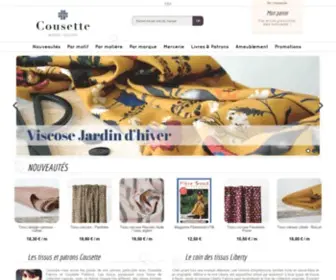 Cousette.com(Tissus au mètre) Screenshot
