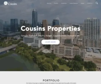 Cousins.com(Cousins Properties) Screenshot