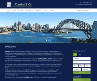 Cousinsandco.com.au(Cousins and Co Real Estate) Screenshot