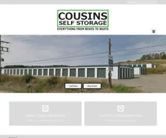 Cousinsstorage.com(Self Storage Units) Screenshot