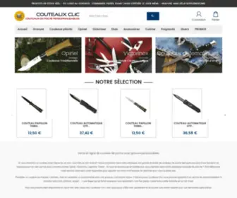 Couteaux-Clic.com(Couteaux Clic) Screenshot