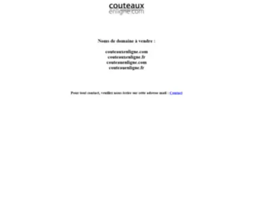 Couteauxenligne.com(南充俅澄投资管理有限公司) Screenshot