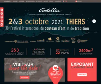 Coutellia.fr(Festival international du couteau d’Art et de tradition) Screenshot