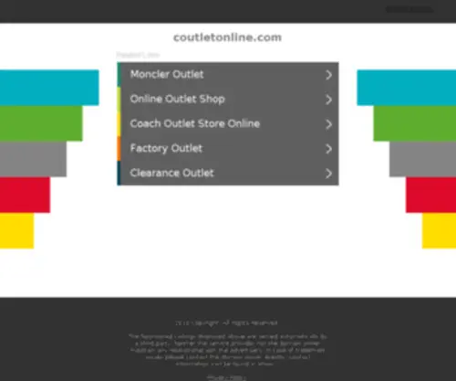 Coutletonline.com(Coach Inc) Screenshot