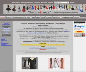 Couture4Dance.eu(Tanzkleidung auf Maß) Screenshot