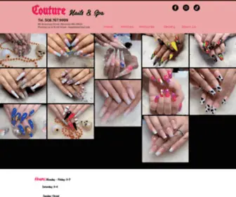 Couturenailsma.com(Couture nails & Spa) Screenshot