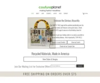 Coutureplanet.com(Couture Planet Newspaper Handbags) Screenshot