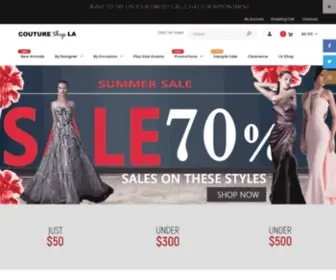 Coutureshopla.com(Couture Dresses & Evening Gowns) Screenshot