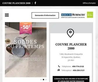 Couvreplancher2000.com(Couvre Plancher 2000) Screenshot