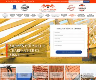 Couvreur-Charpentier-Aisne.fr(Couvreur charpentier 02 Aisne Tél) Screenshot