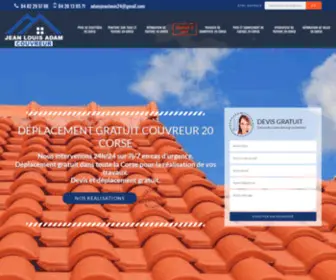 Couvreur-Corse.fr(Couvreur 20 Corse Tel) Screenshot