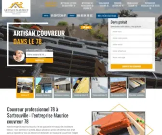 Couvreur-Maurice.fr(Couvreur à Sartrouville dans le 78 et Île) Screenshot