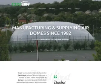 Covair.co.uk(Air Dome ) Screenshot