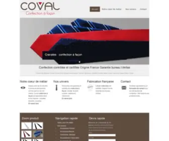 Covalconfection.fr(Coval confection) Screenshot