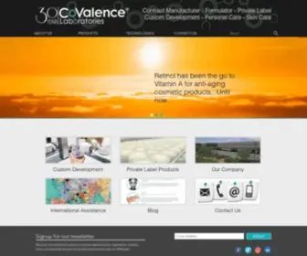 Covalence.com(Contract Manufacturer) Screenshot