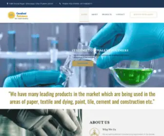 Covalentpolymers.com(Covalent Polymers P Ltd) Screenshot
