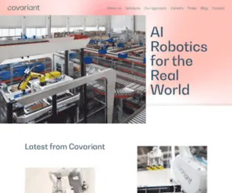 Covariant.ai(AI Robotics for the Real World) Screenshot