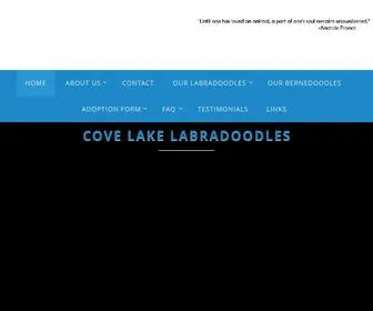 Covelakelabradoodles.com(Australian Labradoodle Puppies in Asheville NC) Screenshot